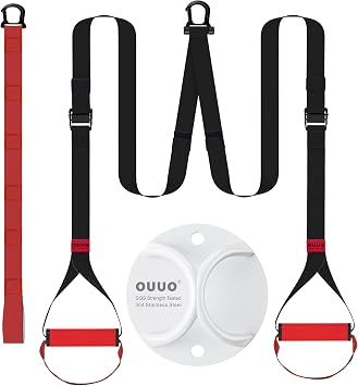 Complete Workout Anchor & Straps Set Heavy-Duty Wall/Ceiling Anchor + Portable Suspension Straps