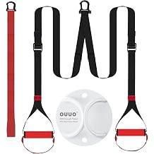 Complete Workout Anchor & Straps Set Heavy-Duty Wall/Ceiling Anchor + Portable Suspension Straps