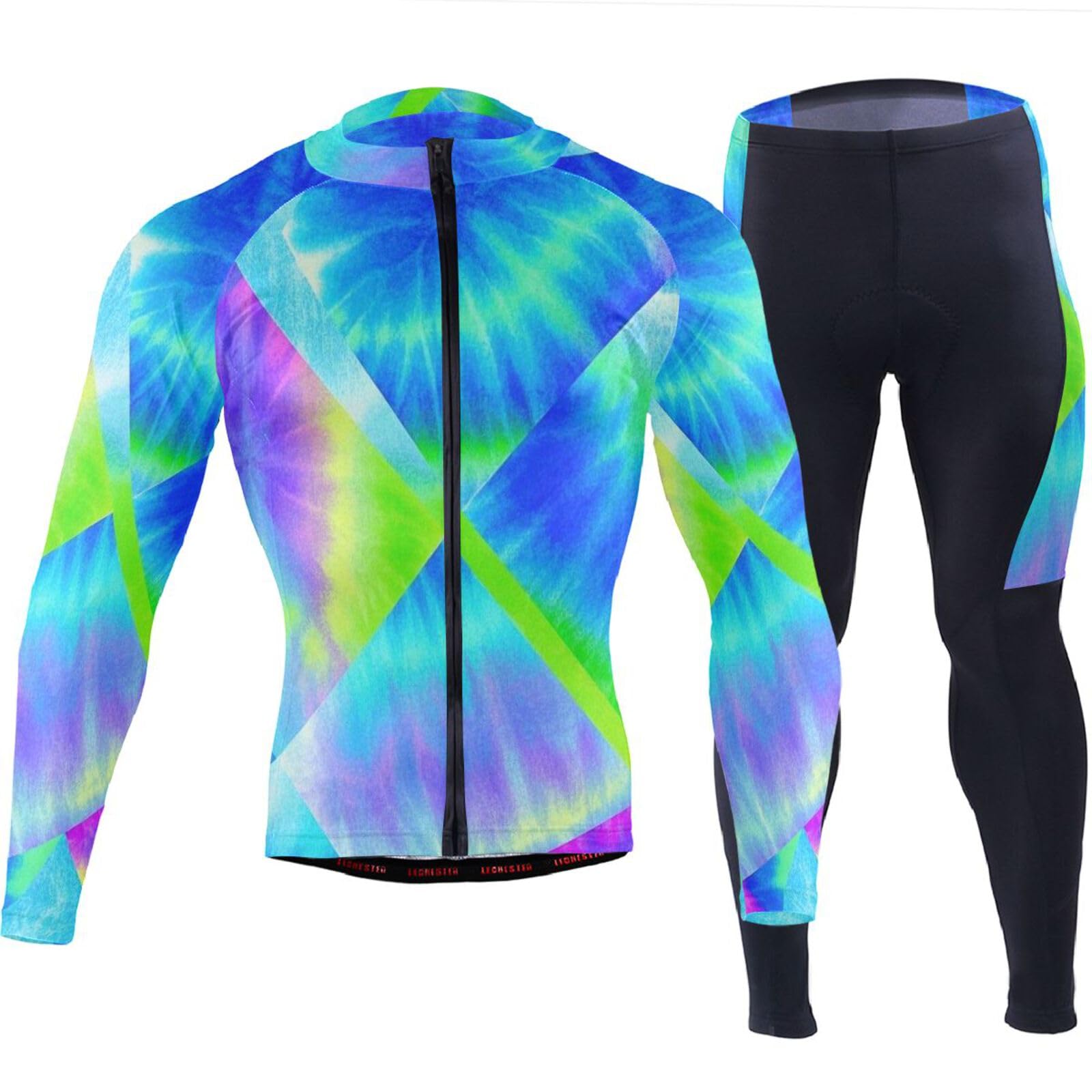 Herren Radtrikot mit Taschen, schnelltrocknend, Mountainbike-Shirts für 3D-gepolstert