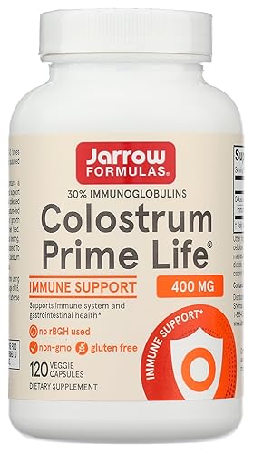 Miniatura 1 de Jarrow Formulas Calostro Prime Life 400 mg - 120 cápsulas vegetales - Contiene 30 de inmunoglobulinas - Apoya la salud inmunológica y