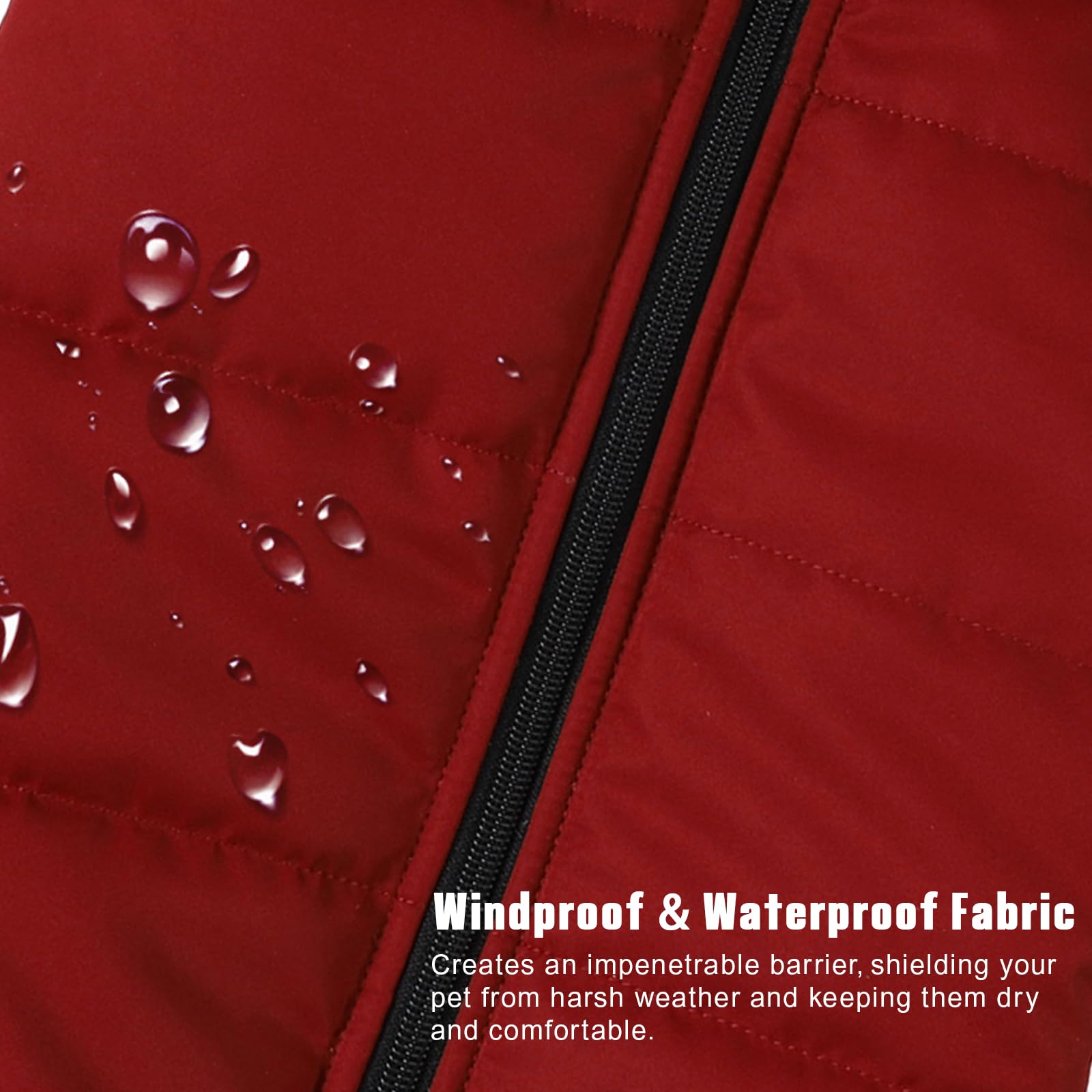 Poseca Ropa de invierno para perros con arnés ajustable y duradero, reflectante, impermeable, ligera y resistente al desgaste, forro de tela de calefacción de grafeno, abrigos y chaquetas