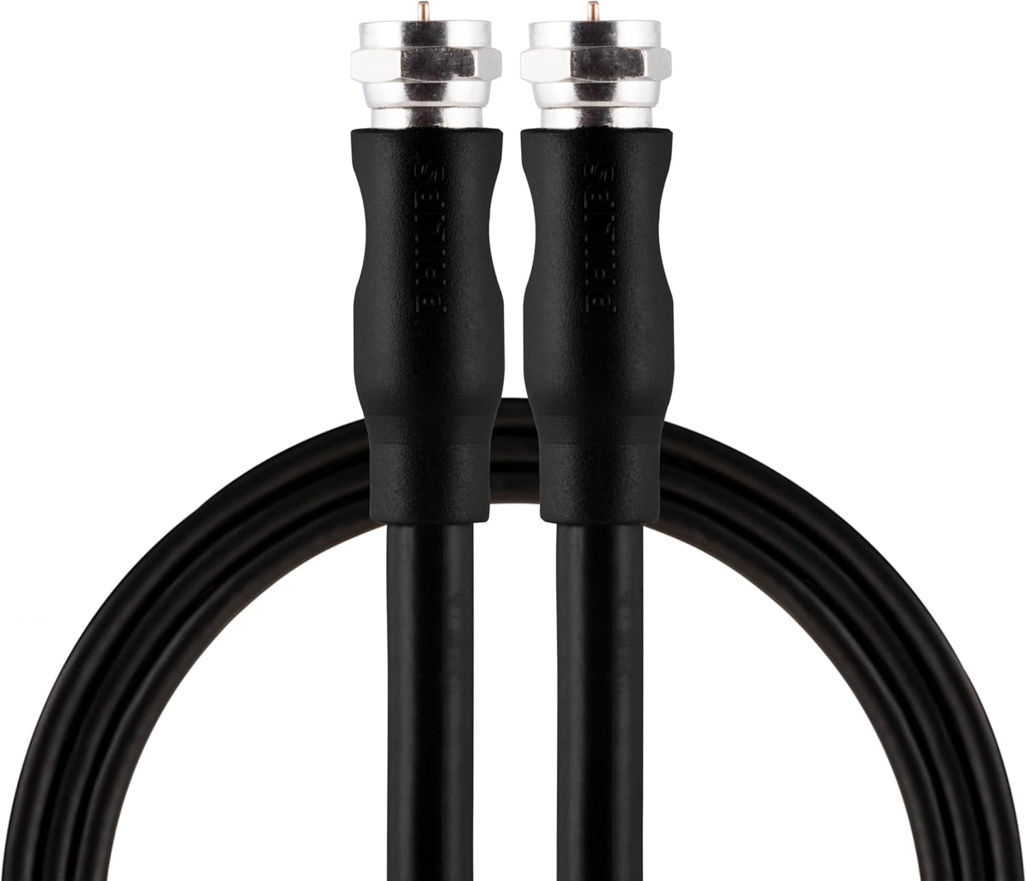 PHILIPS RG6 Dual Shield Coaxial Cable 16 Pack, 15 ft. Ideal for TV Antenna DVR VCR Satellite Cable, F-Type Connectors, 3Ghz Digital, Black, SWV3613B/37