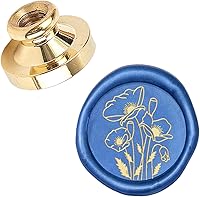 Vista 14 de CRASPIRE Sello de cera de rana, cabeza de sello de cera de sellado, cabeza Olny sin mango, 0.984 in, cabeza de sello de latón extraíble