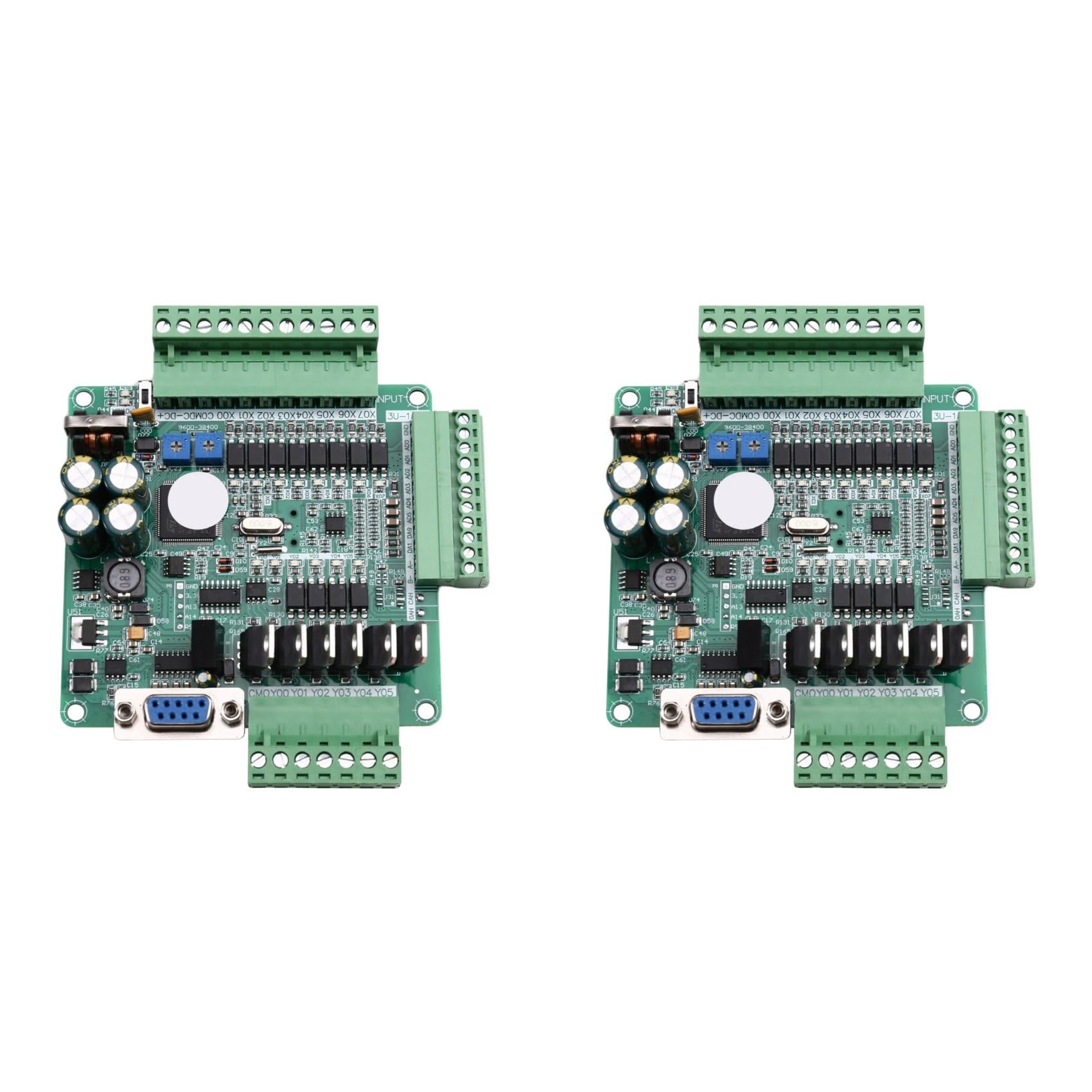 2X FX3U-14MT High Speed with Analog Programmable Controller PLC Industrial Board FX3U-14MT