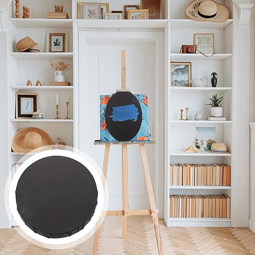 Miniatura 7 de 1 lienzo ovalado negro para pintar marcos de arte de bricolaje, pintura al óleo y agua, marco de pintura con lienzo negro con marco de artes,