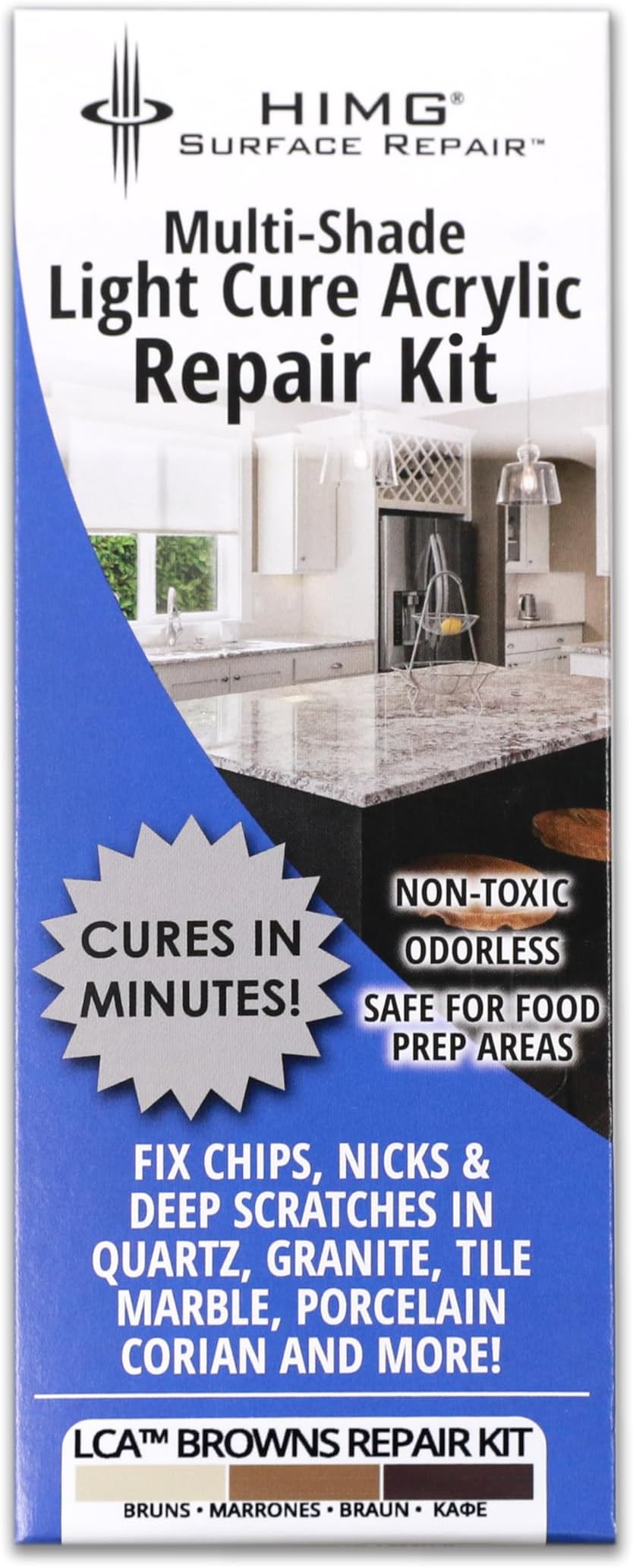 HIMG Granite, Quartz, Marble Surface Repair Kit Brown