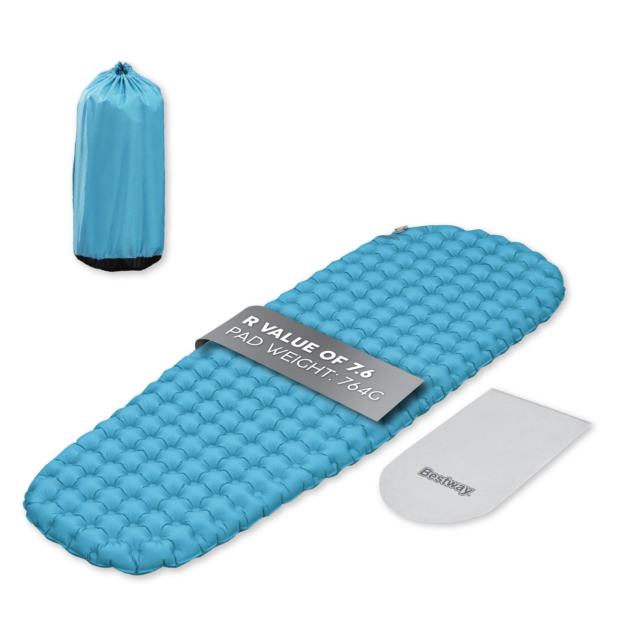 Bestway 72" x 25" x 3"/1.83m x 63.5cm x 7.5cm AlpineLite Insulated Wide Mummy Sleeping Pad