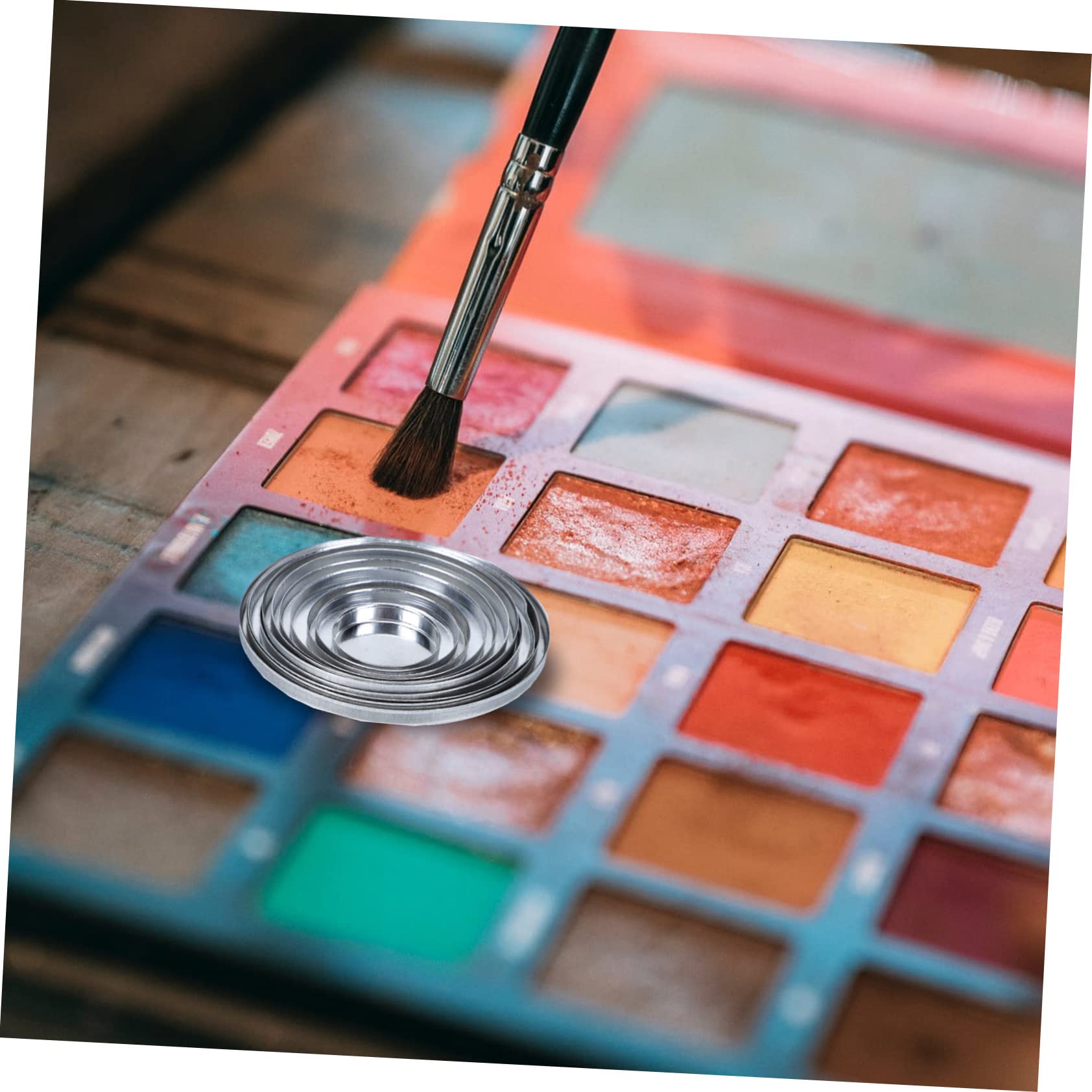 BELLIFFY Travel Makeup Organizer 22pcs Eyeshadow Boxes Lipstick Cases Blusher Pans Refillable Containers