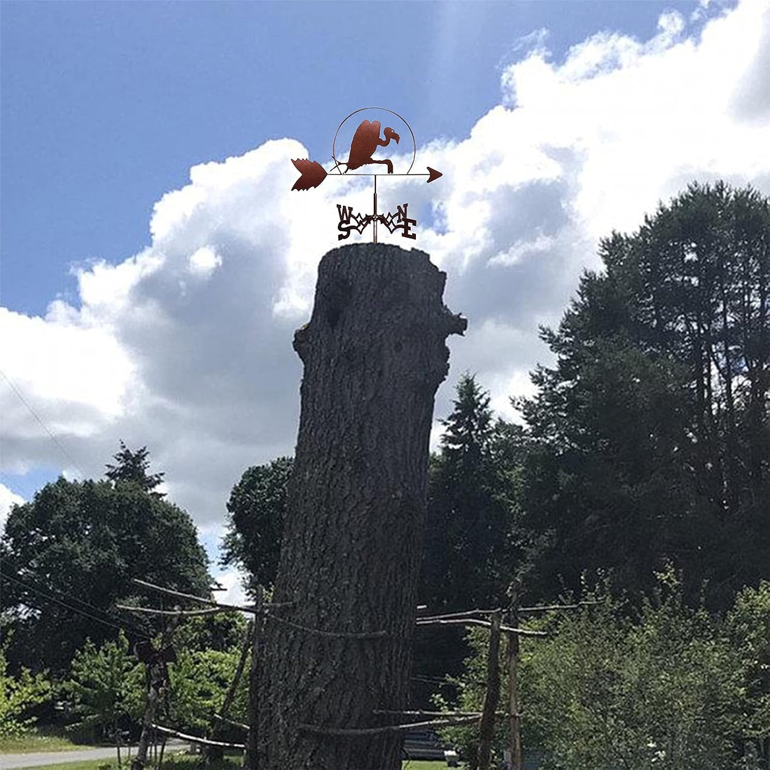 Weathervane,Practical Weathervane Outdoor Metal Weather Vane Wind Vane Measuring Tools, Wind Speed Direction Indicator for Farm Yard Garden Gazebo Decorations