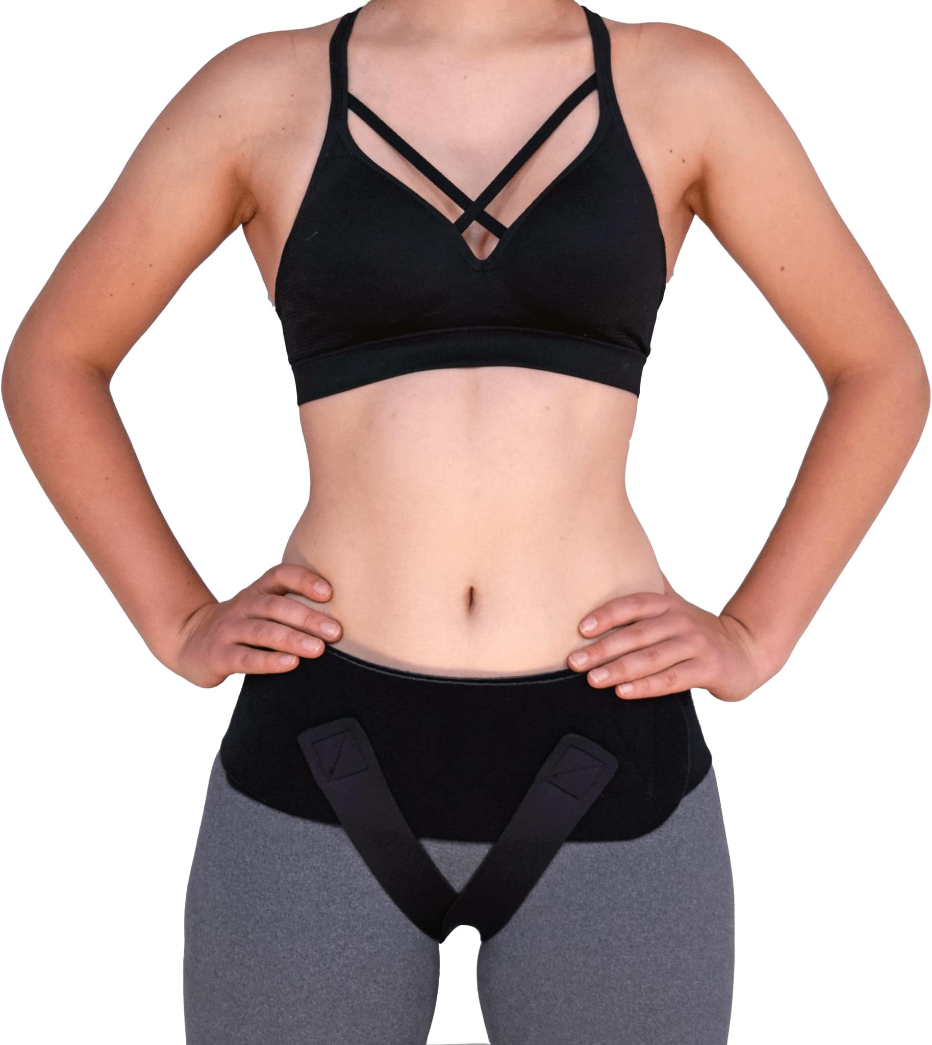 Babybellyband Original 3-in-1 Pregnancy Belly Band with Groin Straps, Support for Pelvic Floor, Postpartum, Vulvar Varicosities, SPD, Hernia, Prolapse, 30” to 40” Hips (Small)