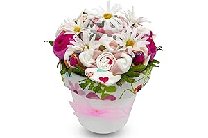 Bouquet of Baby Clothes Gift Basket: Creative Floral Arrangement
