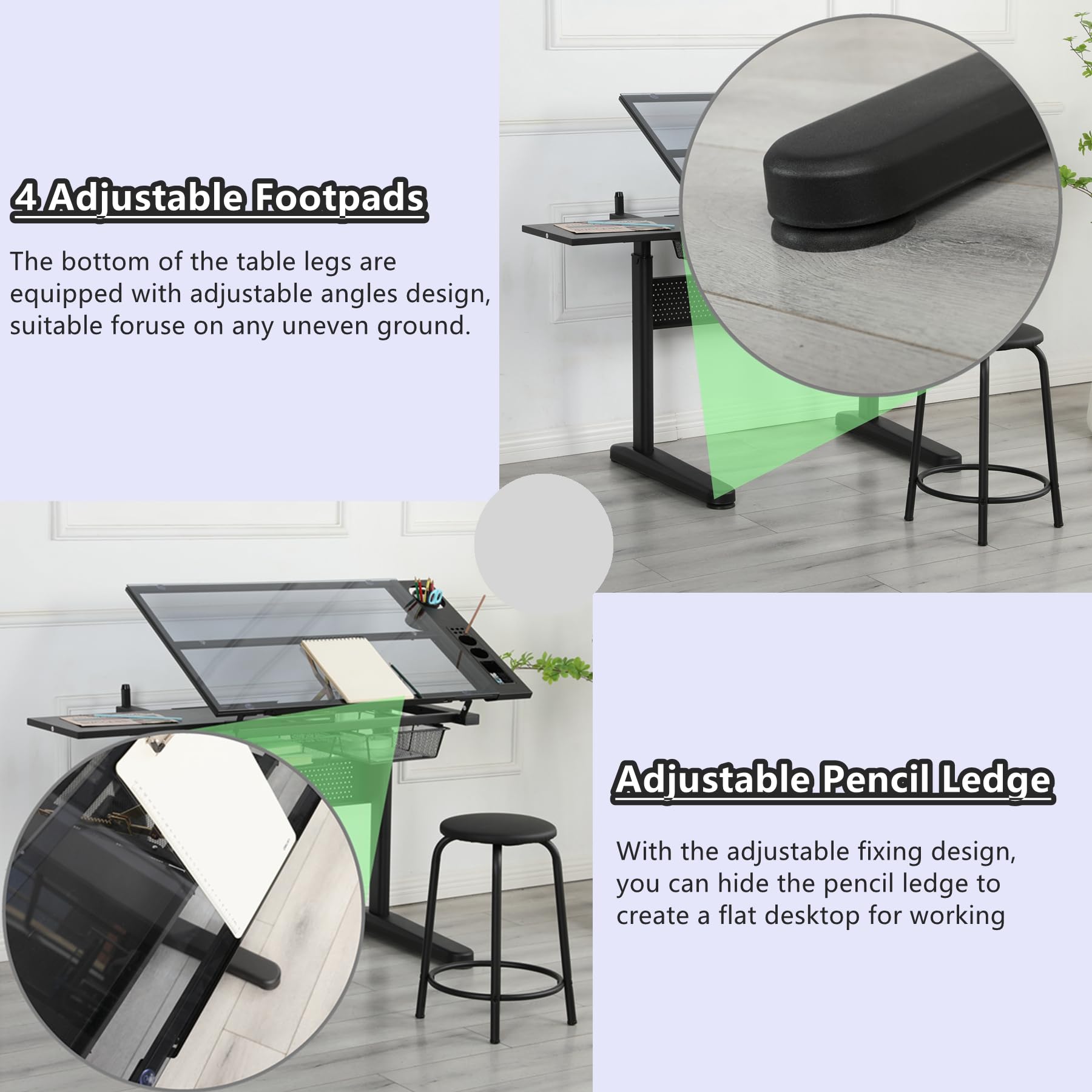 Mesa De Dibujo Para Un Adolescente Escritorio De Madera Para