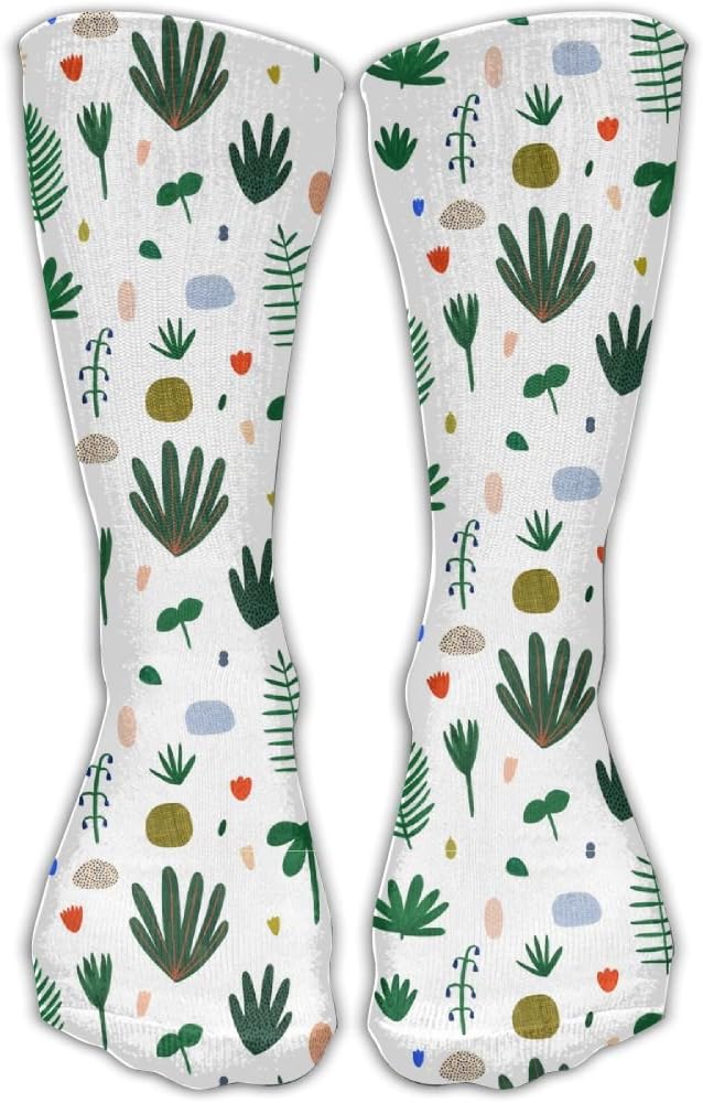Women's Men's Classics Socks Tropical Plamt Leaves Athletic Stockings 30cm Long Sock One Size