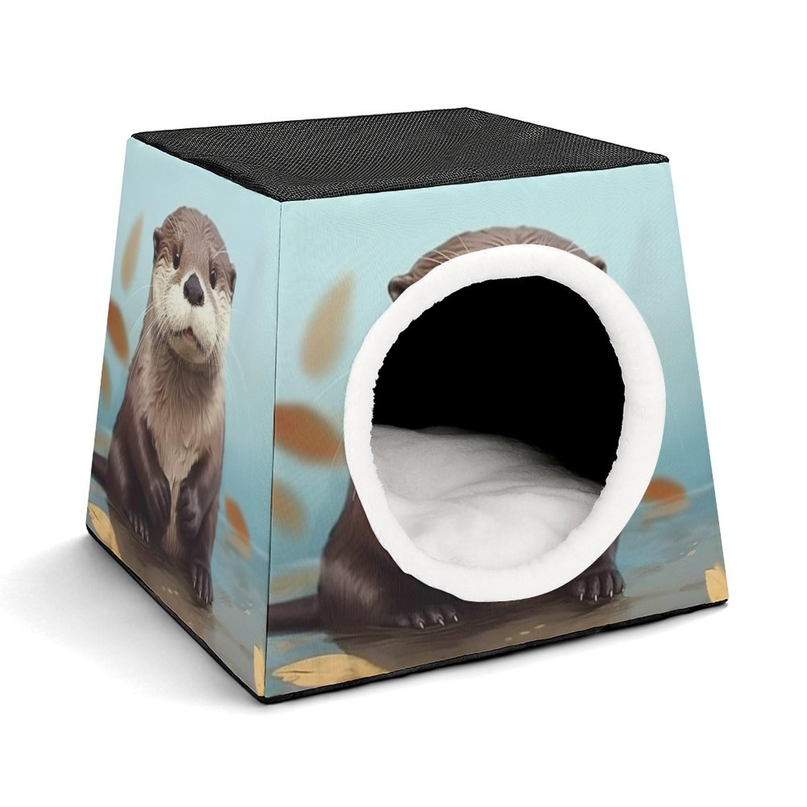 Nichoir pour chat intérieur et petit chien avec lit capsule chaude et douce
