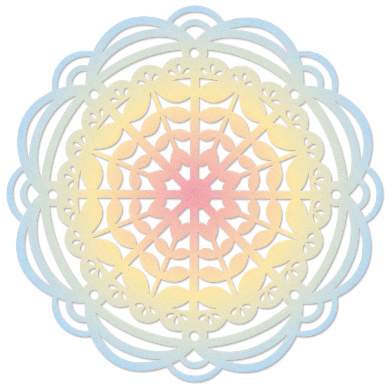 Sizzix Multicolour Thinlits Die Heart Mandala By Eileen Hull, 665587