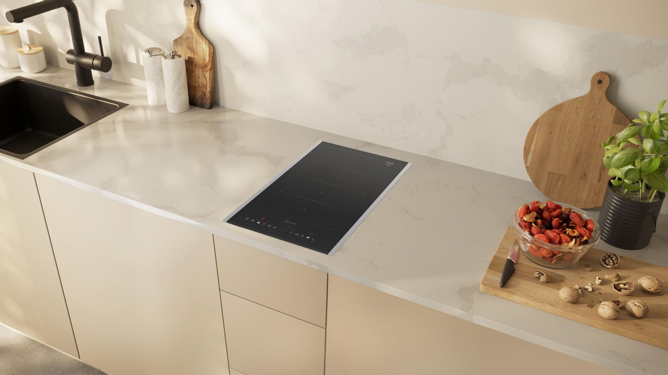 Neff, T63TDX1L0 Domini N70 Plaque de cuisson électrique autonome à induction avec commande TouchControl Noir Avec cadre posé