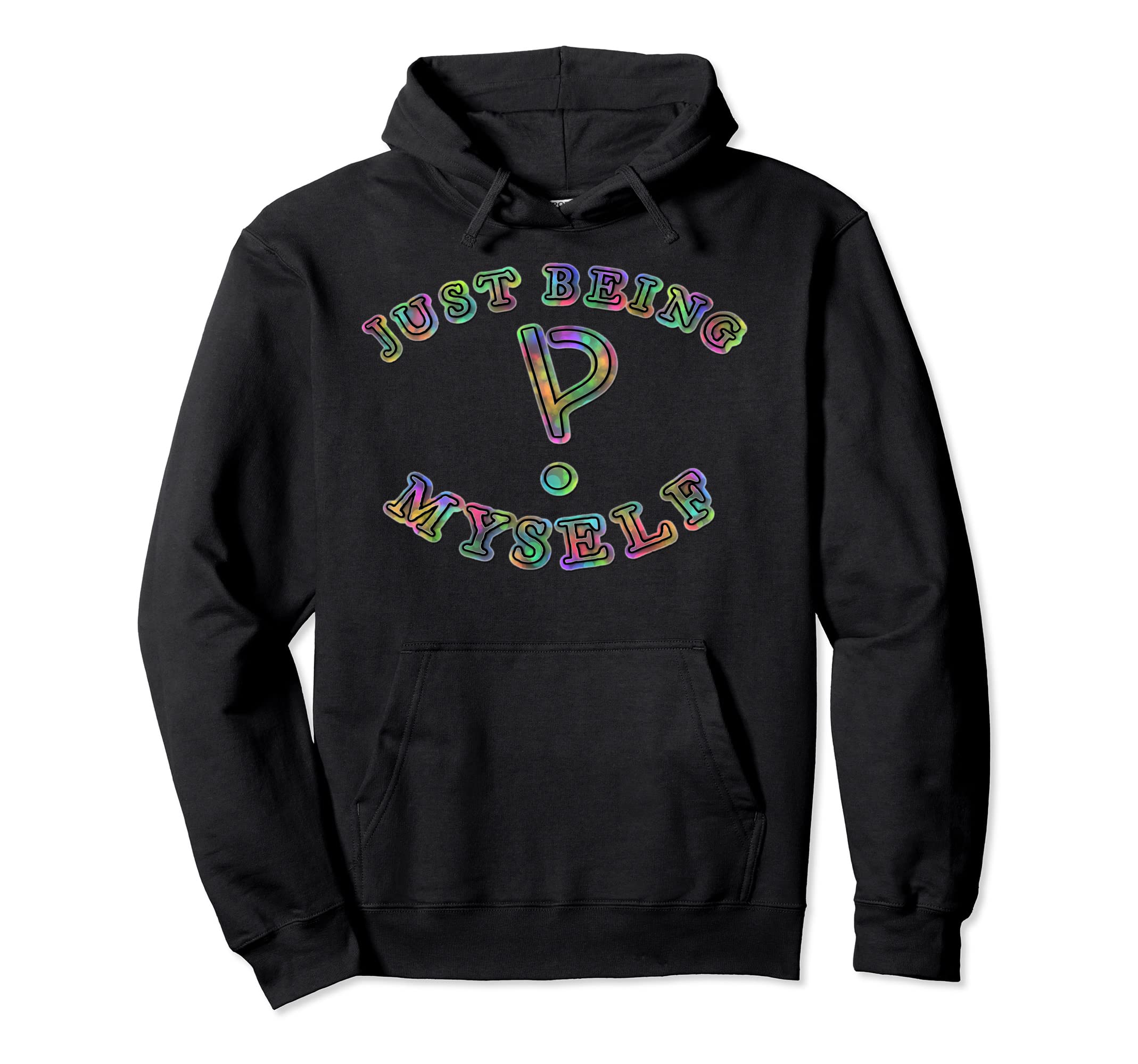 Interrobang by RJFJust Being Myself Interrobang Rainbow Bokeh Word Art Pullover Hoodie