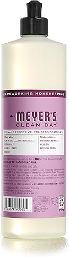 Miniatura 156 de Mrs. Meyer's Clean Day - Detergente líquido para platos, aroma a albahaca, fórmula biodegradable, paquete de 6 unidades, 16 fl oz
