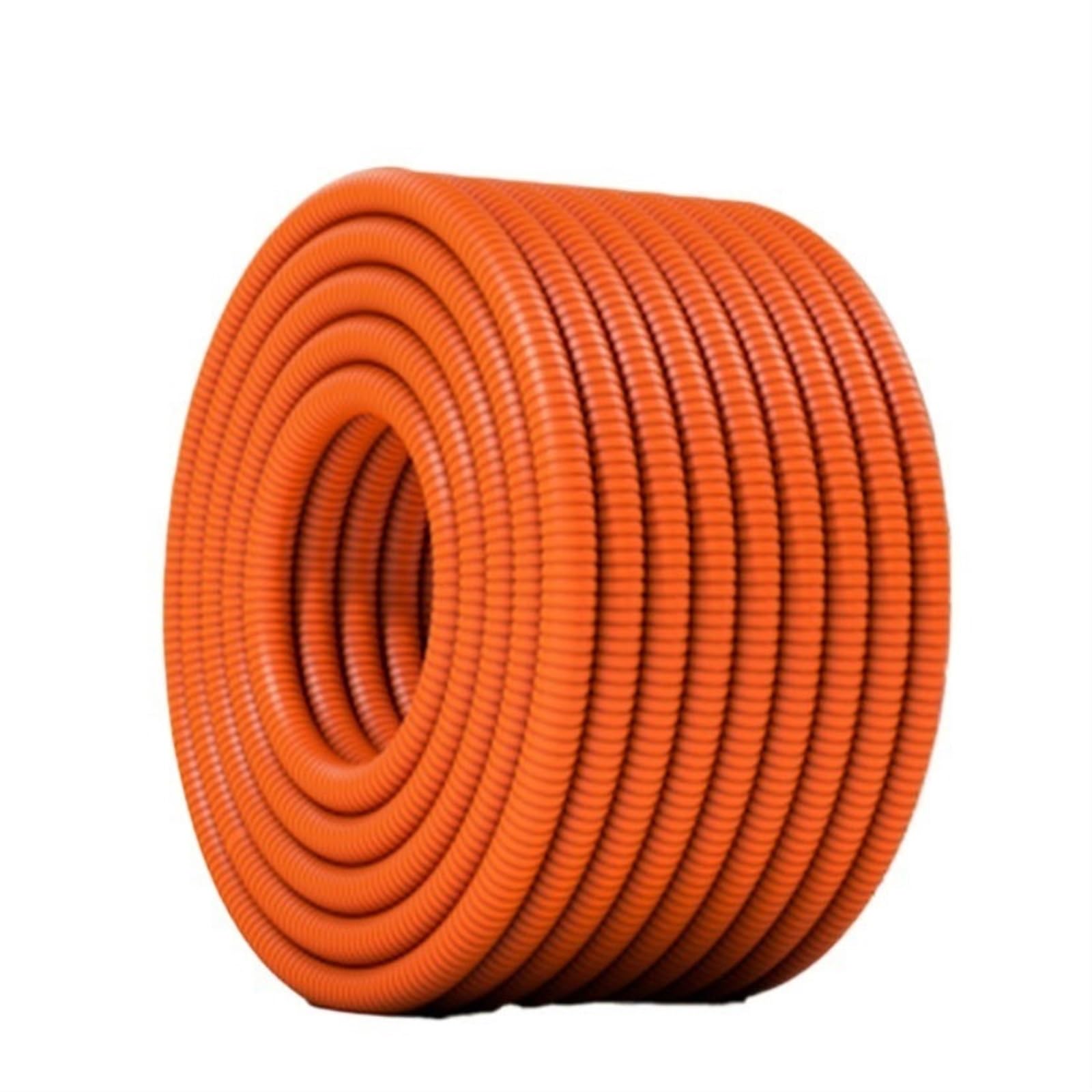 YDHSIKK Corrugated Wire Tube, PP Corrugated Conduit Tube for Wire Threading Multicolor 7-28mm 3 Meters(Oranje,13mm)
