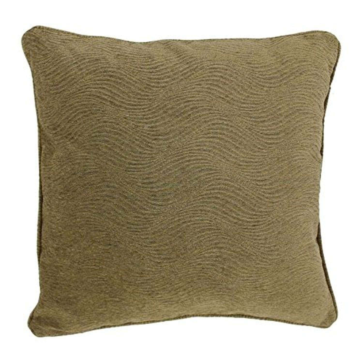 Blazing Needles Corded Square Jacquard Chenille Throw Pillow