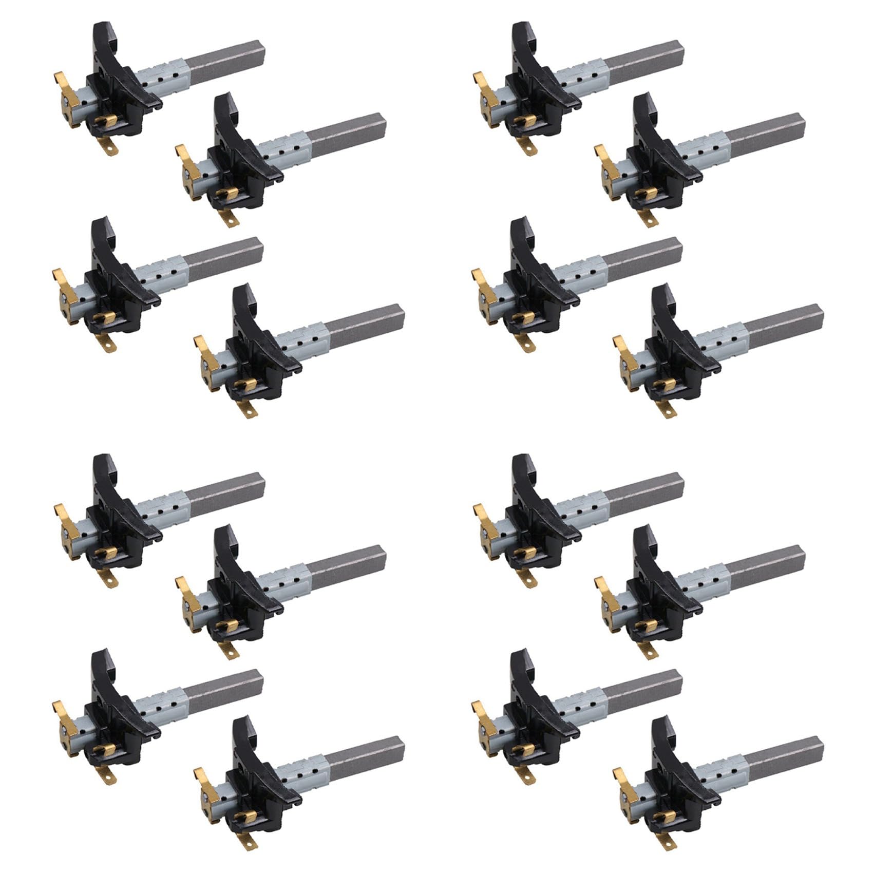 Hndhbfgrt 16Pcs Vacuum Cleaner Electric Motor Carbon Brushes Accessories Household Cleaning Tool Part