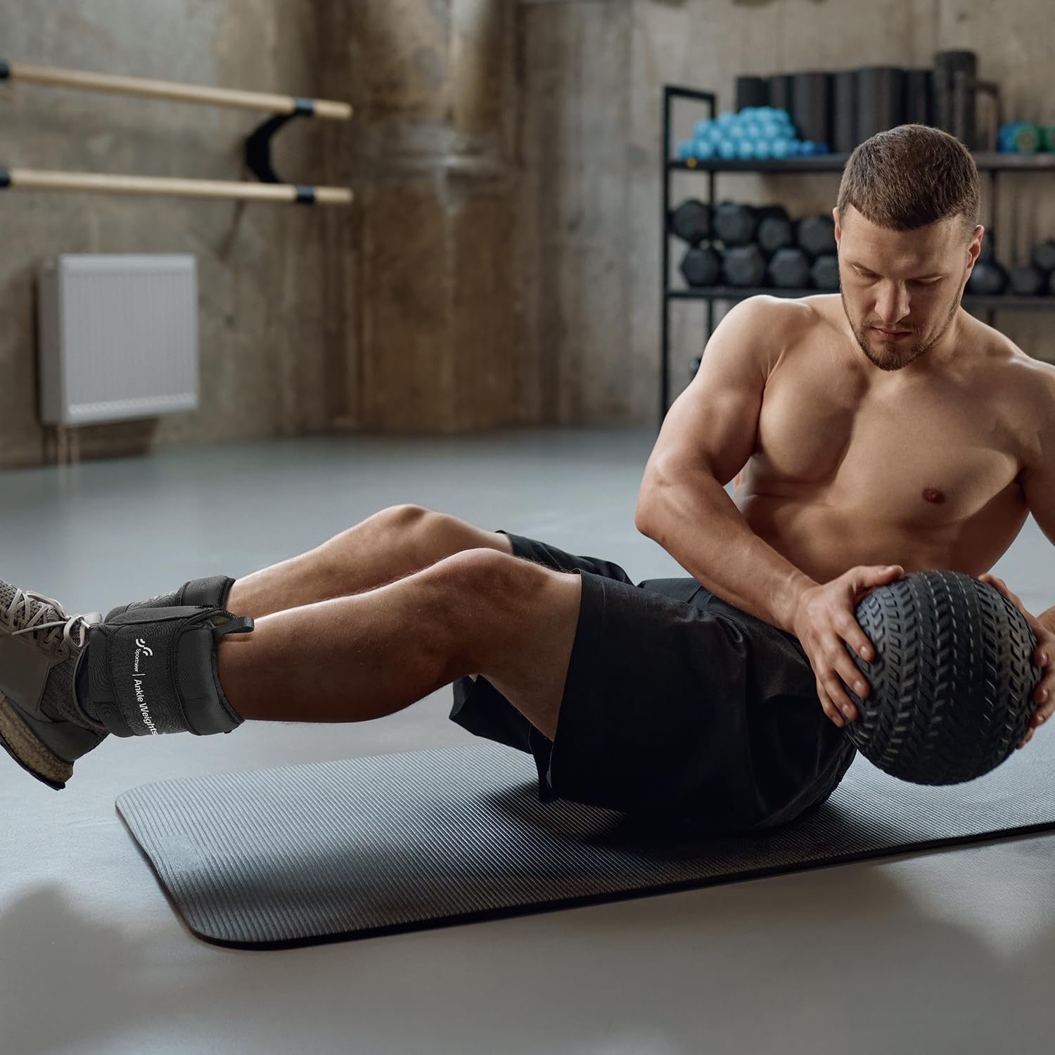 Sportneer Polsini di peso regolabili 0,9 – 4,5 kg (per caviglia)/1,8 kg – 9 kg (per coppia), con spalline regolabili, pesi per gambe e braccia