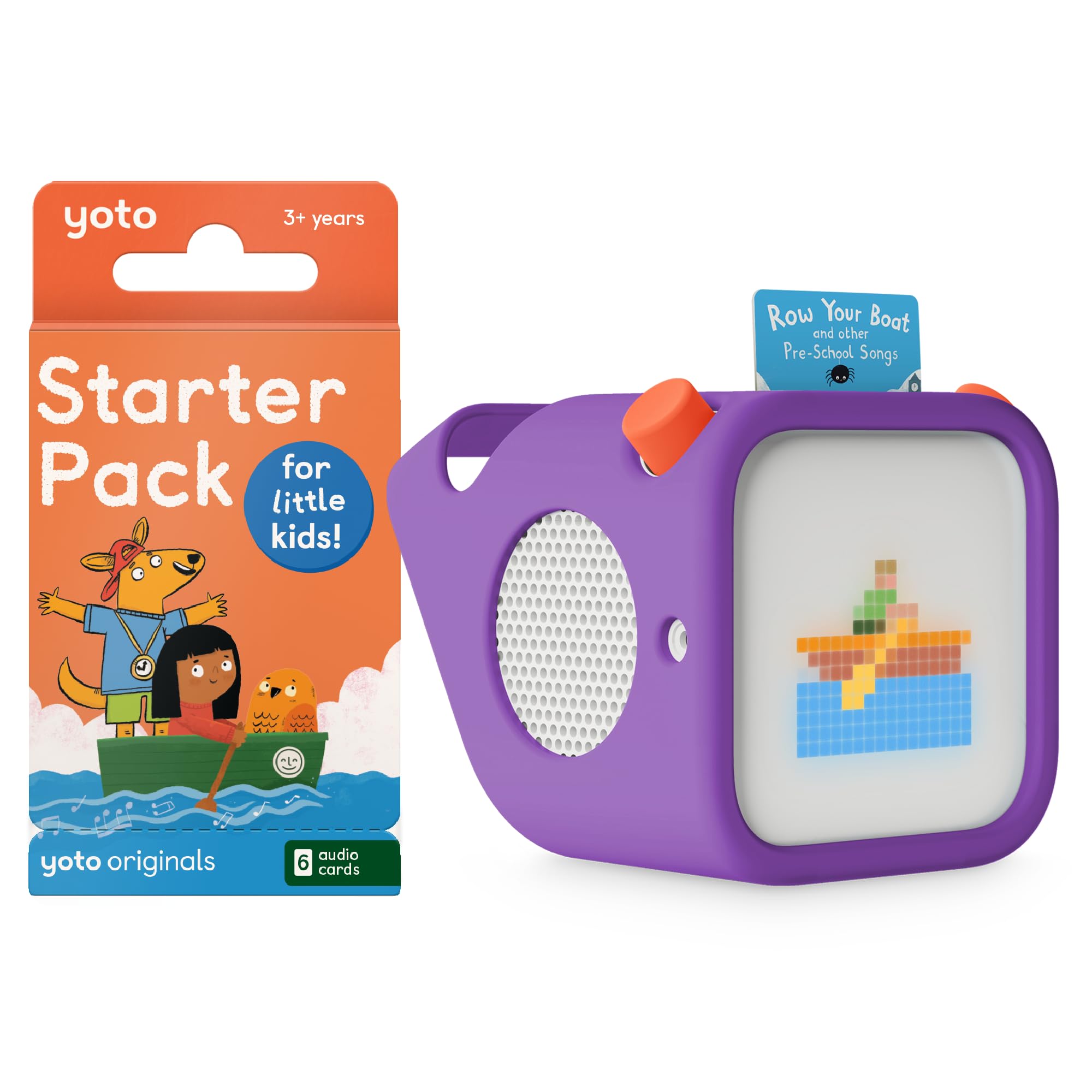 Yoto Player (3rd Gen.) Kids Audio Player + Little Kids Pack + Case