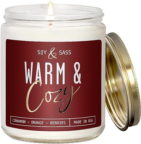 Miniatura 1 de Balsam Candle, Christmas Candles Scented - 'Balsam + Cedar' Soy Candle, wBalsam Fir, Cedar & Citrus - Infused with Essential Oils I Christmas Candle