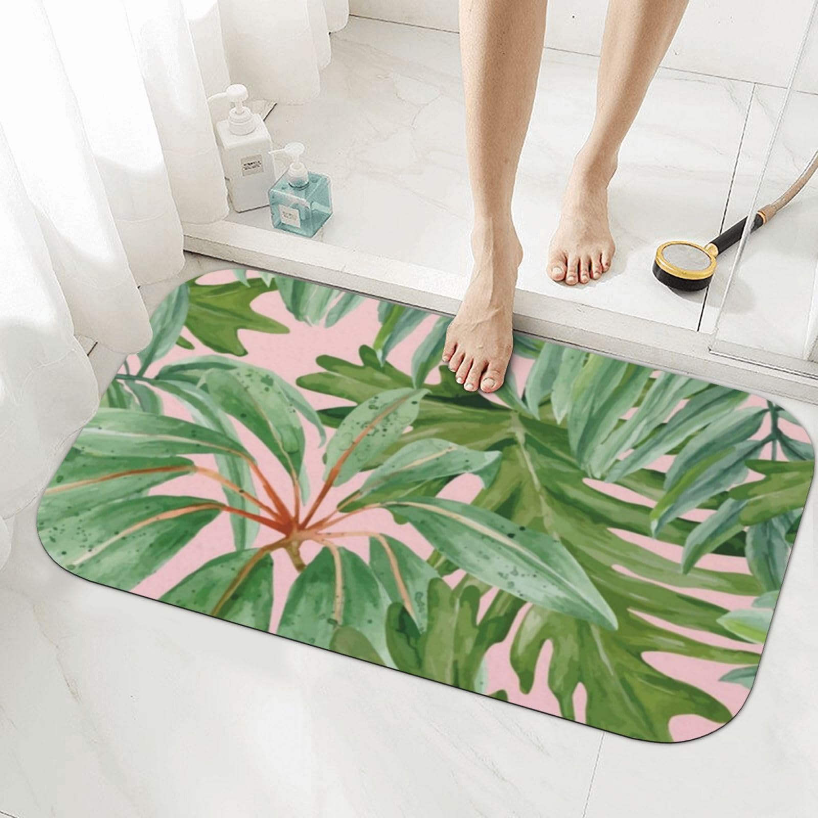 Tapis de bain diatomée super absorbant et antidérapant au séchage rapide