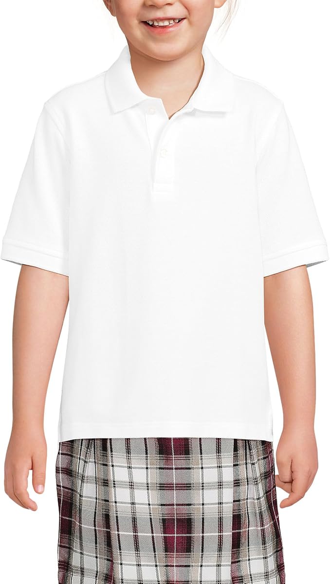 School Uniform Kids Short Sleeve Mesh Polo Shirt