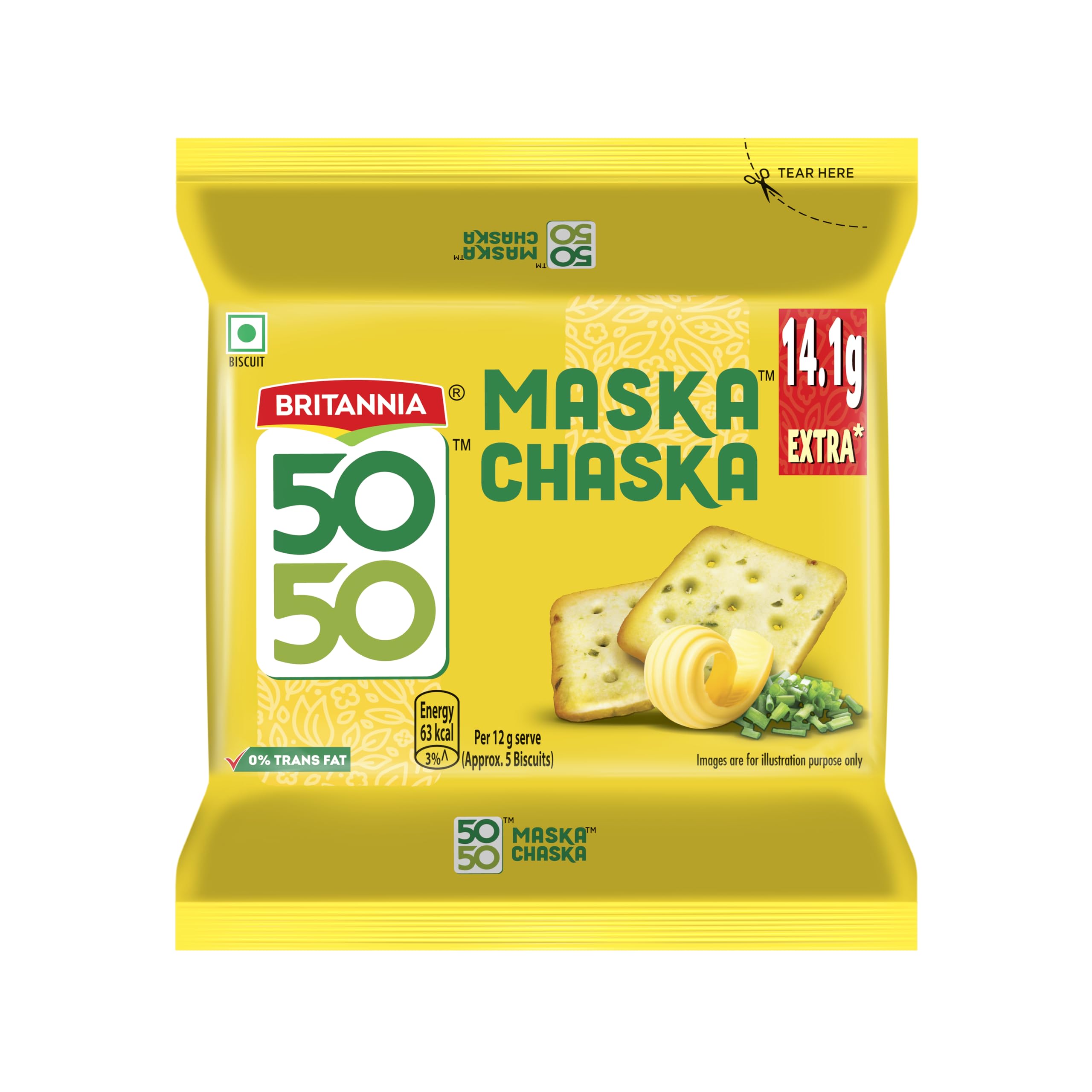 Britannia 50-50, Maska Chaska, 105 gram