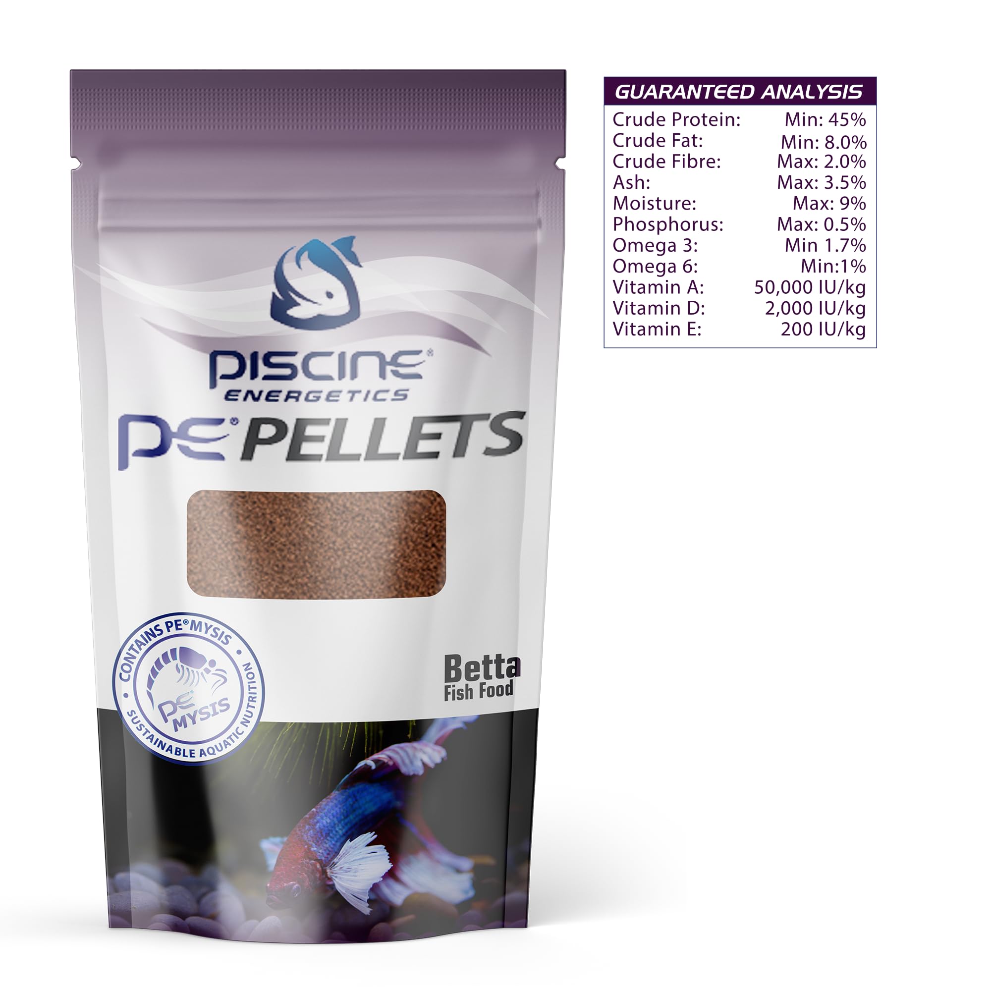 Piscine Energetics PE PELLETS Betta 1mm - 2oz