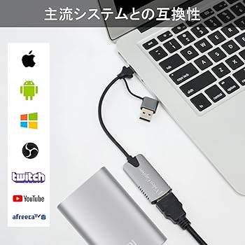 Amazon.co.jp: C.AMOUR キャプチャーボード ビデオキャプチャー