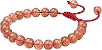 Vista 644 de Amazing Gemstone Crystal Bracelet for Women Men's Gifts - Protection Healing Crystal Bracelet - 8mm Gemstone Beaded Adjustable Bracelet Pulseras