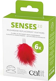 Catit Senses 2.0 Mushroom Replacement Feathers, 6 Pack