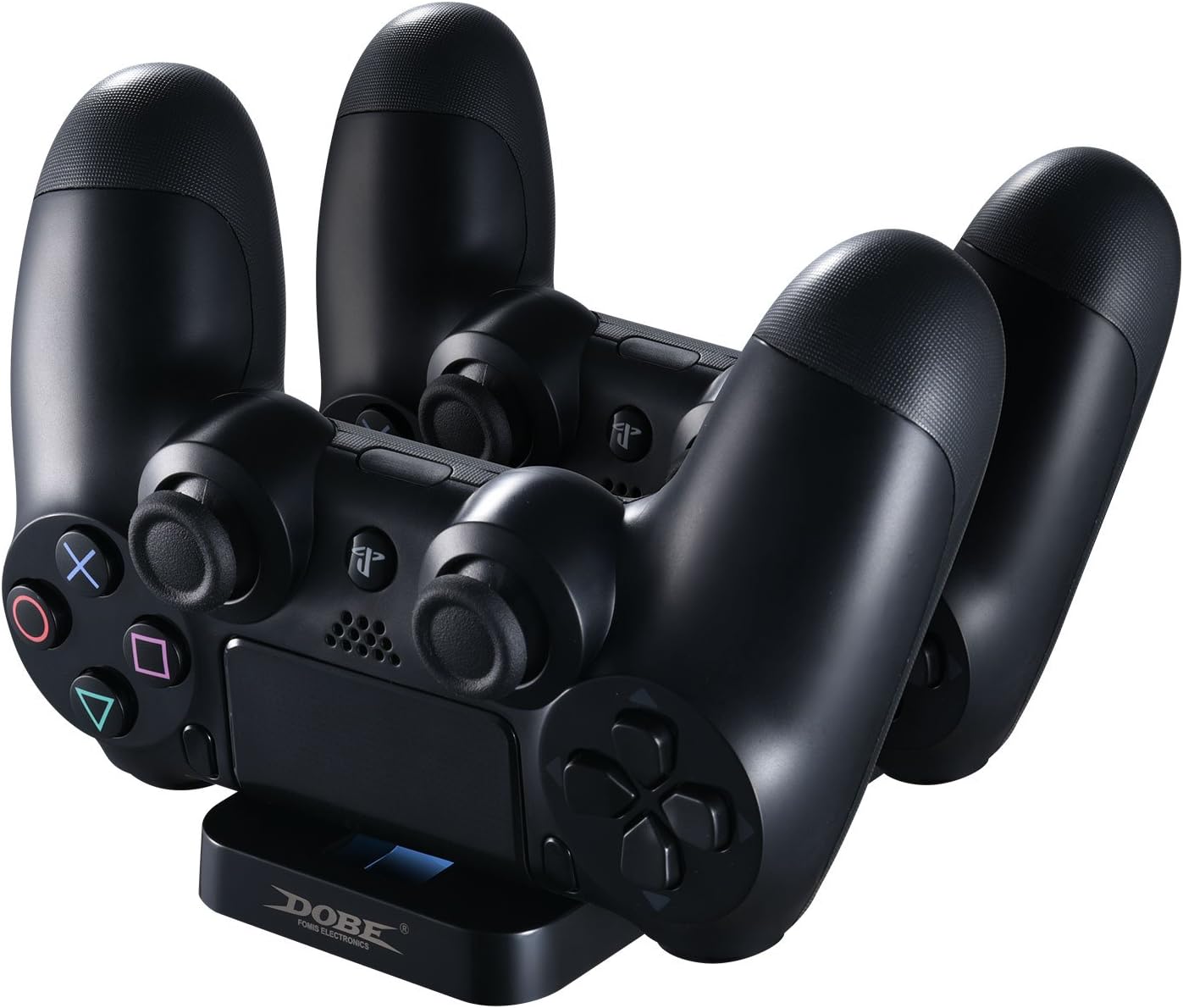 Dobe DualShock Charging Station for PS4/PS4 Slim Controller Charger Dock with Modern Design LED Indicator and USB Cable