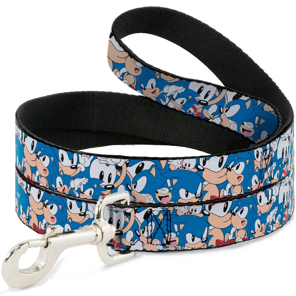 Laisse Sonic Poses Stacked Buckle Down 6 pieds nylon pour chien