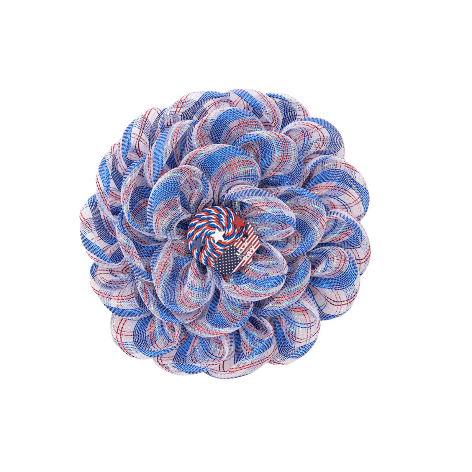 Buxuaaaa 4th of Julys Wreath Patriotics Wreath Independences Day for Front Door Memorials Day Americana Wall Decors Independences for Front Door