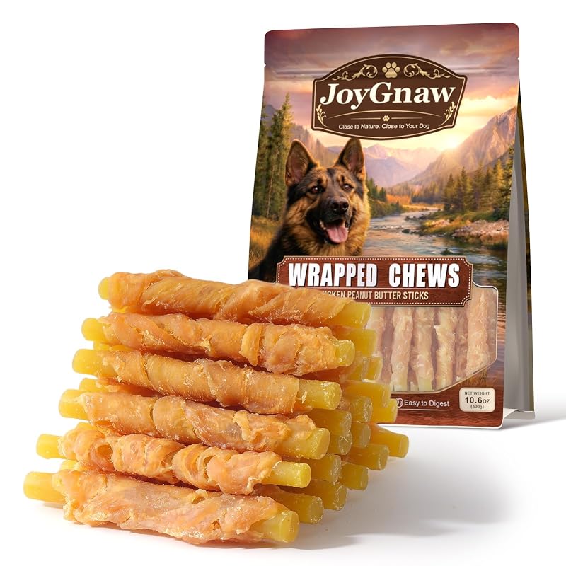 Petisco para Cães em Palito com Frango e Pasta de Amendoim JOYGNAW 300 g