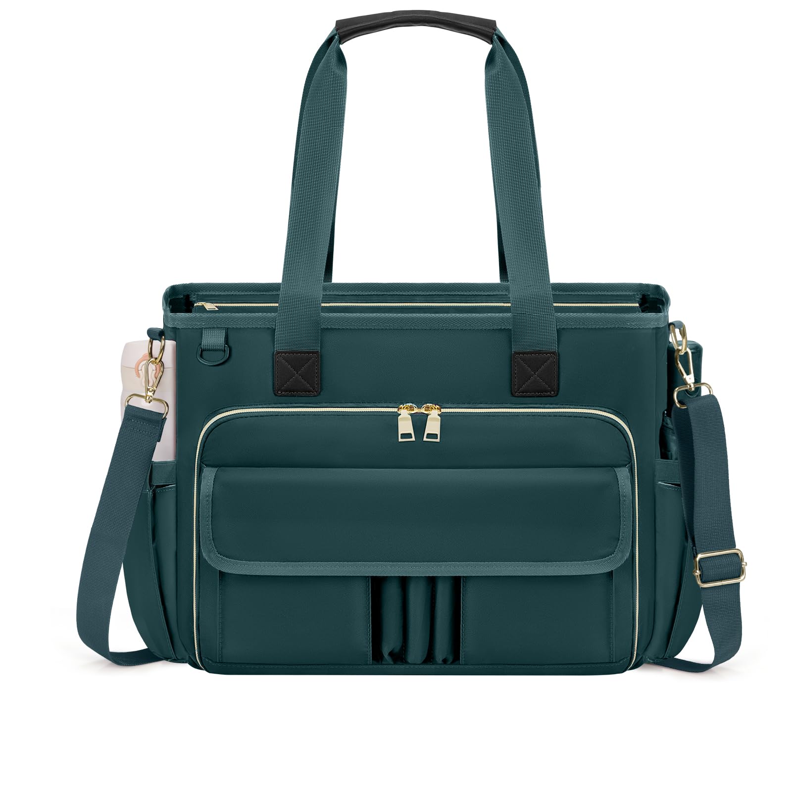 RAINSMORE Sac Fourre Tout pour Ordinateur 15,6 Pouces Sac de Professeur Grand Sac Cabas Femme pour Travail pour Enseignant d'infirmière d'étudiant