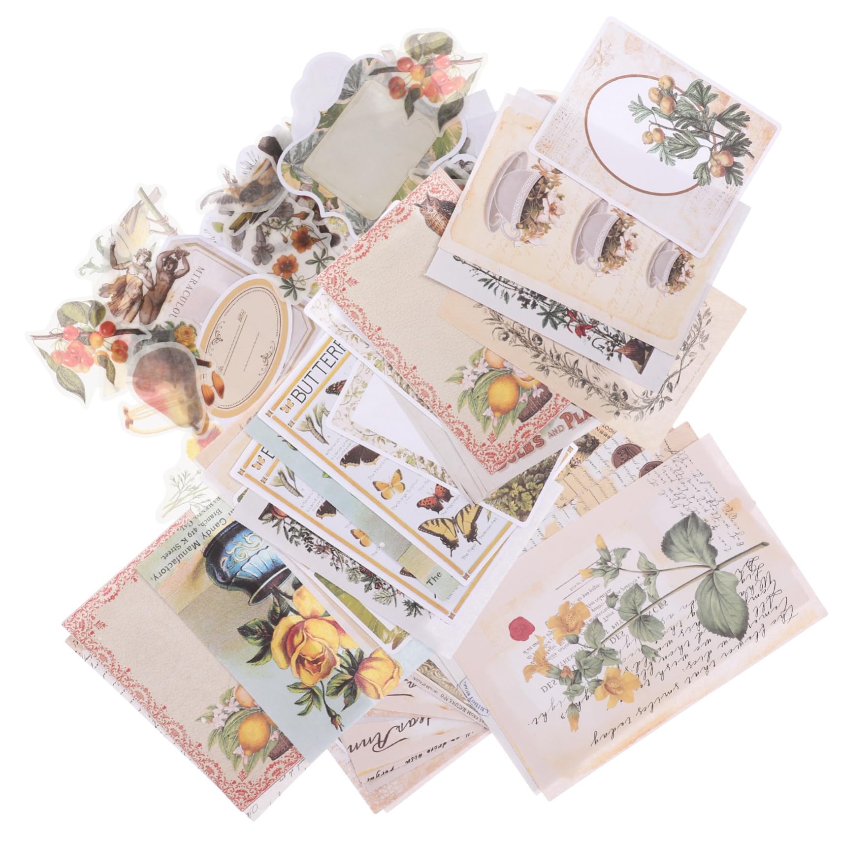 Operitacx 5sets Carta Decorativa Per Scrapbooking Materiale Fai Te Per Album Fotografici e Journaling Kit Adesivi Con Design Elegante e Sicuro Per Creazioni Artistiche