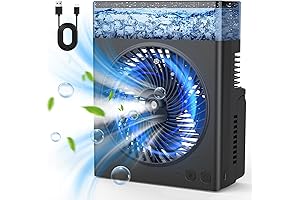 Shop Cooling Fan with Water, 9-Inch Portable Misting Fan for Personal Cooling