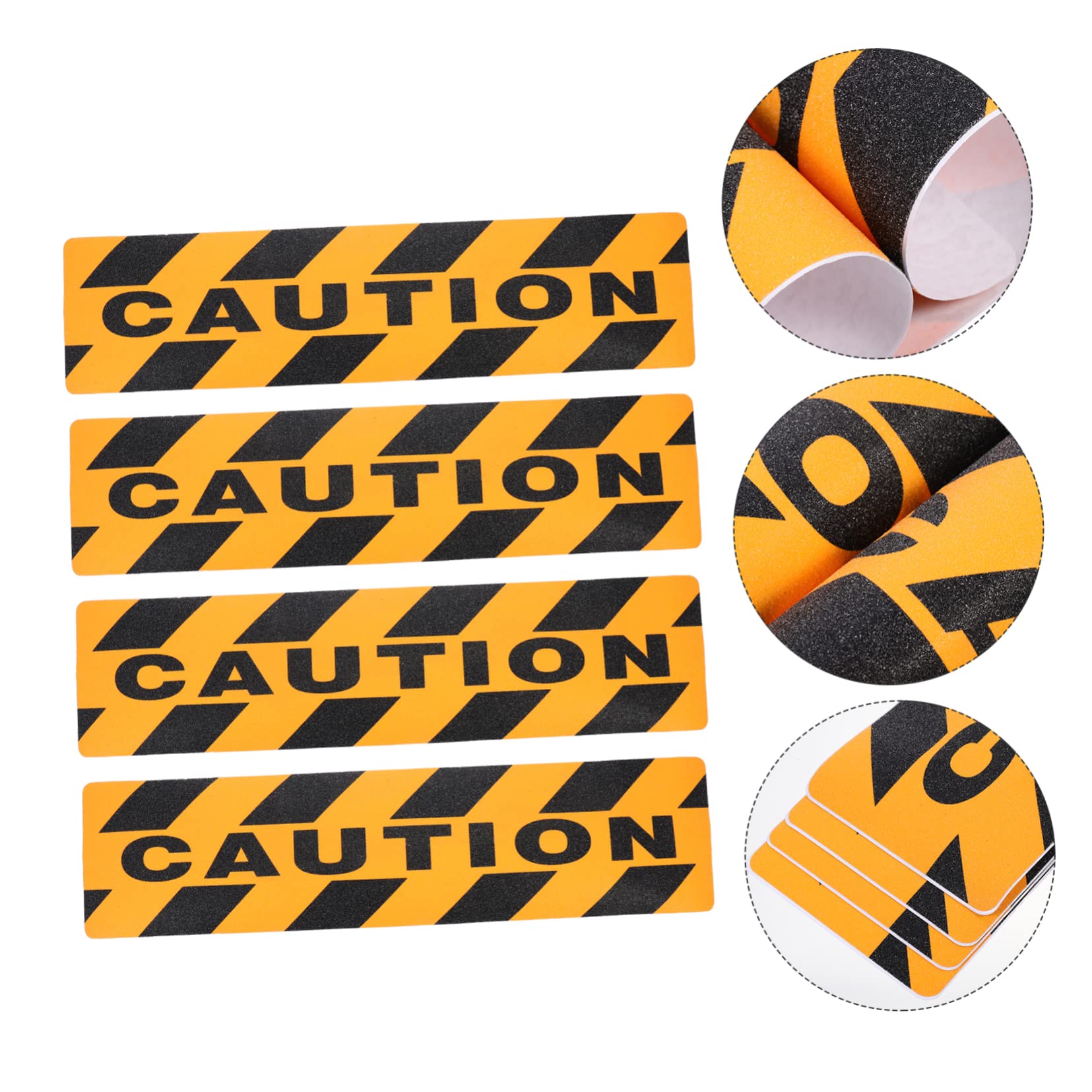 8pezzi Nastro Adesivo Antiscivolo Caution Strisce Di Sicurezza Per Scale e Camminamenti Facile Da Installare Alta Adesività Design e Resistente Per Superfici Lisce