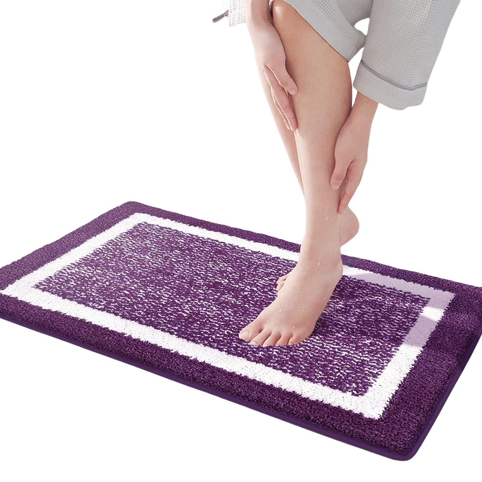 APGLSXY Durability NonSlip Entry Mat Bath Mat with Quick Water Absorption for Wet Area Absorbent Doormat Resistant NonSlip Bath