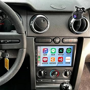 7 Inch Android 13 Car Stereo for 2005-2008 Ford Fiesta MK5, Double Din Radio with Wireless CarPlay & Android Auto, 2GB+32GB, GPS Navigation, Bluetooth, WiFi, SWC, Backup Camera