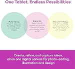 Wacom Intuos Small Graphic Drawing Tablet, Includes Training and Software; 4 Customizable Express Keys Compatible with Chromebook Mac Android & Windows, Photo/Video Editing, Design & Education, Black