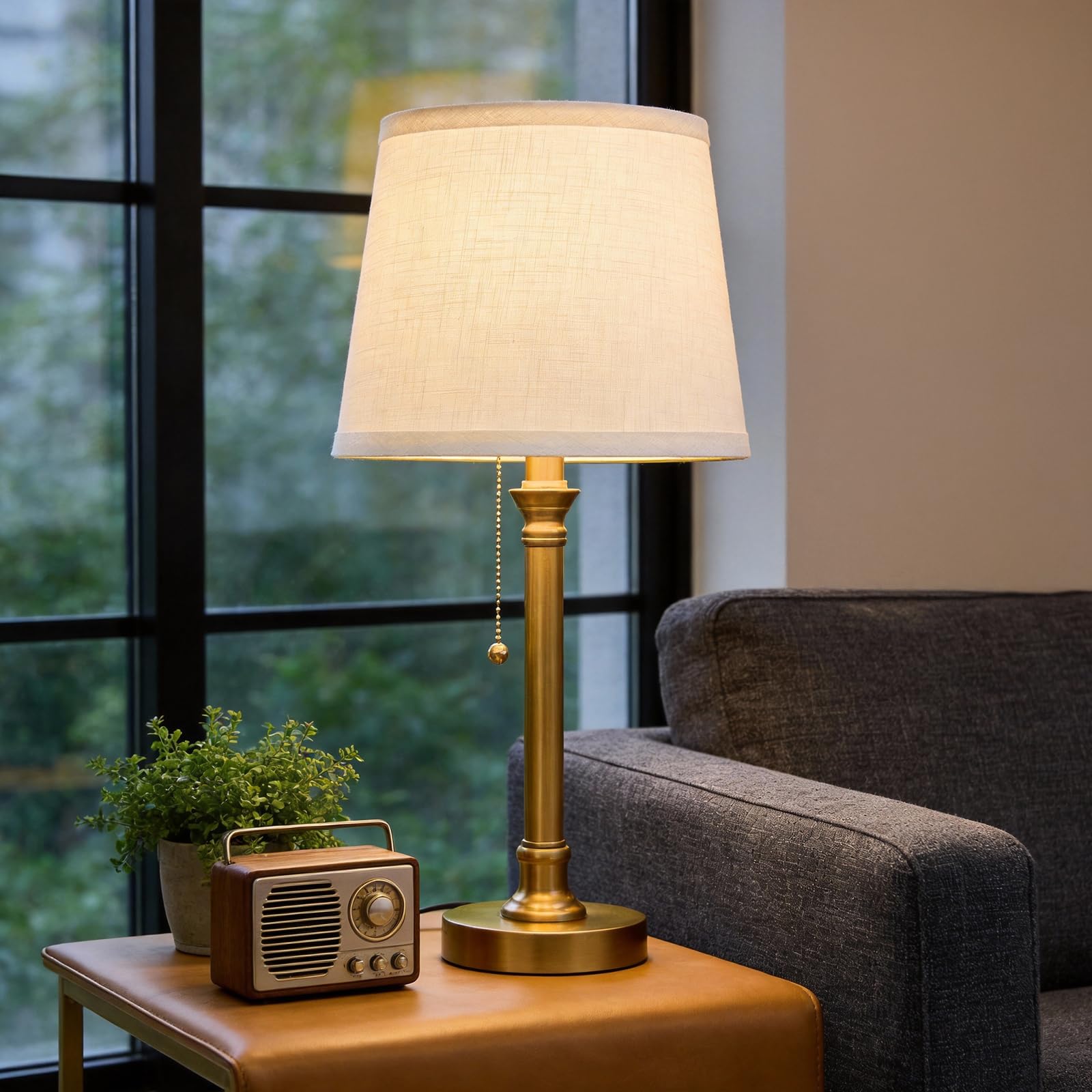 The Best Table Lamp Sets in 2026 2 Oneach Modern Gold Brass Table Lamp Set of 2 for Bedroom Living Room 19.5' — product photo