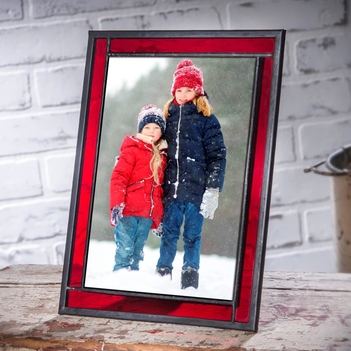 Amazon.com - Red Stained Glass Picture Frame for Home Décor
