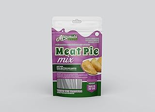 Africanada Nigerian Meat Pie Mix – Flaky Pastry Dough Mix for African Meat Pies | Just Add Butter, Egg, & Water + Filling | Homemade Taste Made Easy | 500g Bag