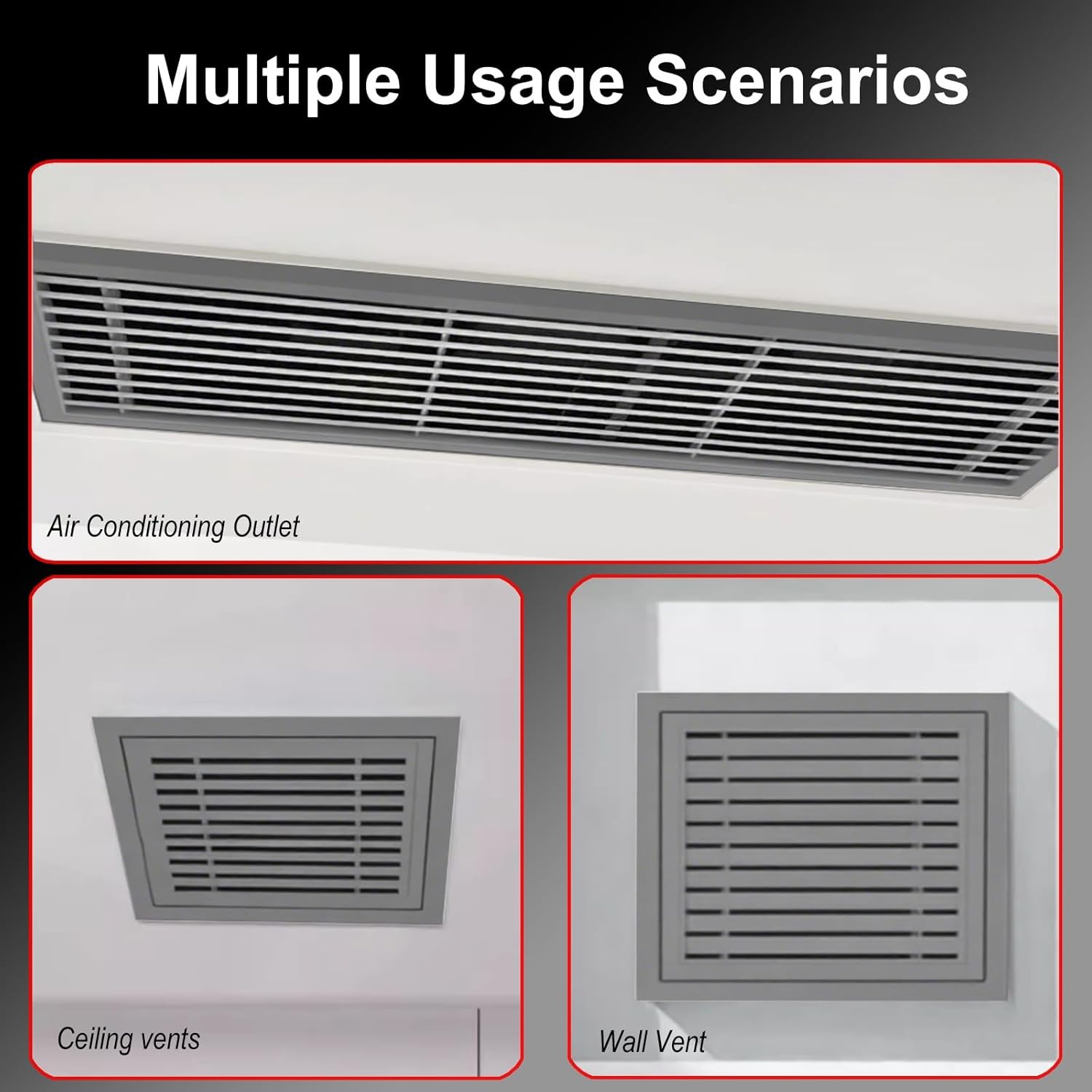 1pc Aluminum Alloy Access Panel with Hidden Switch - for Vents, Waterproof and uncorroded Gray Access Hatch(55x80cm)